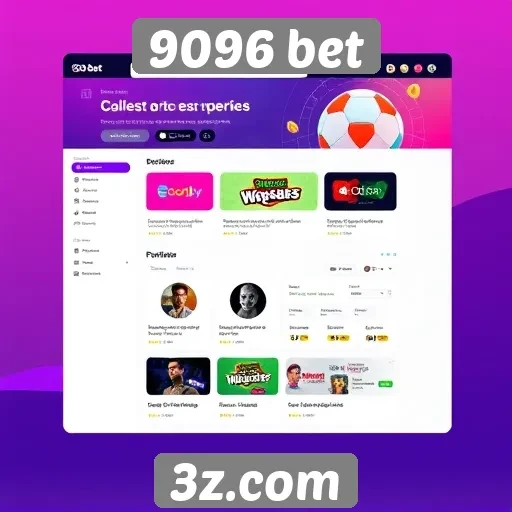 Análise da interface do usuário do site 9096 bet